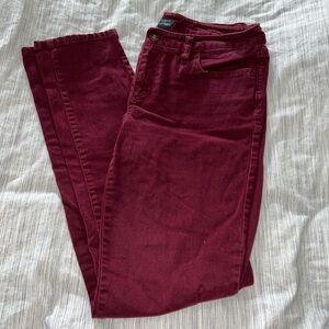 Ann Taylor Deep Red Jeans